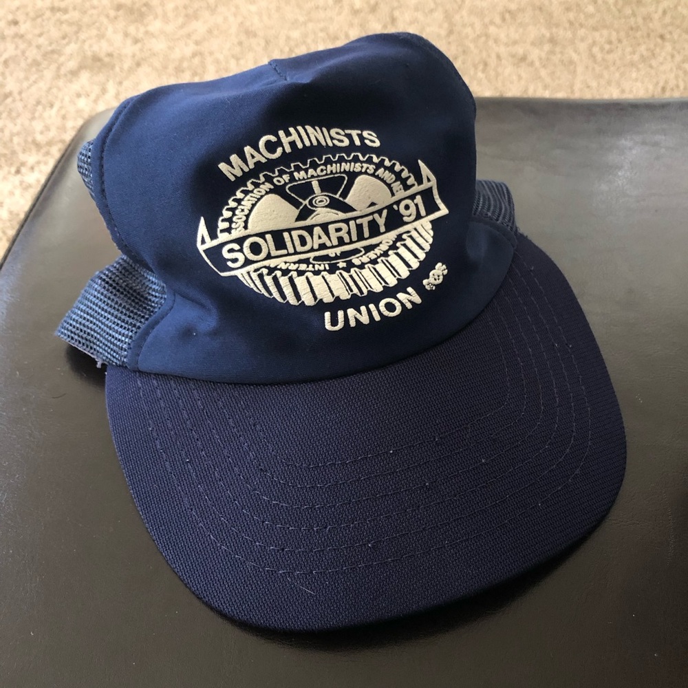 Vintage 1991 Union Machinist Trucker Hat